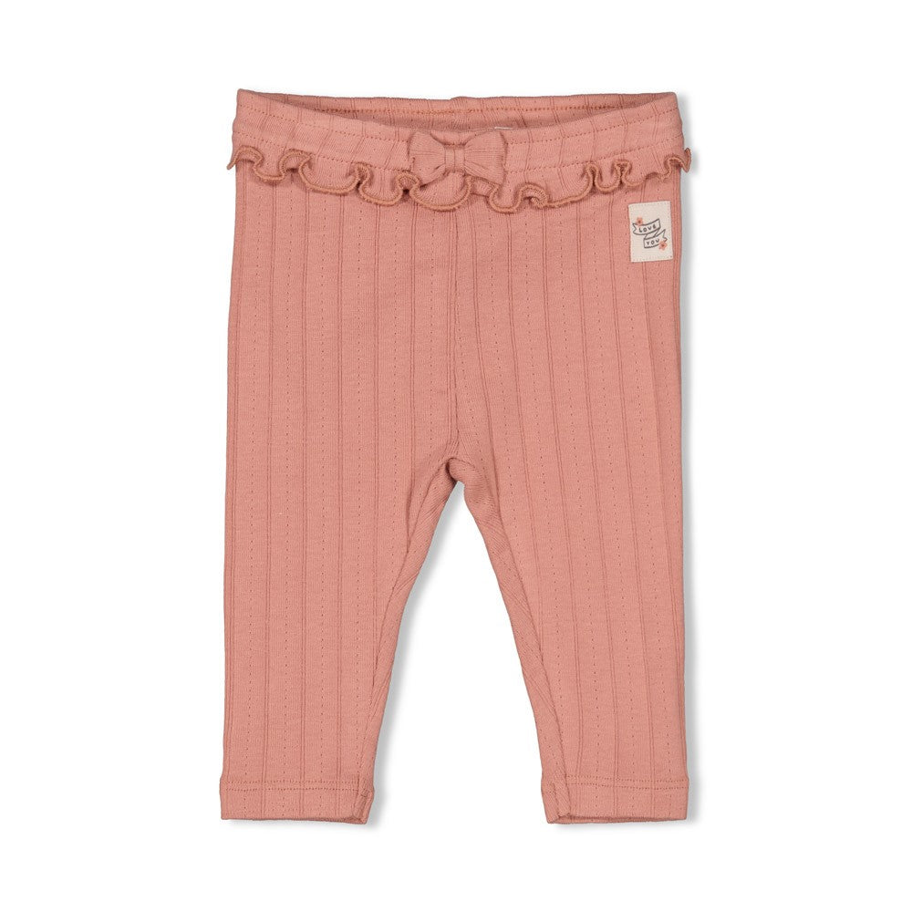 Feetje Legging Pointelle Rib - Woodland Bloom Voorzijde