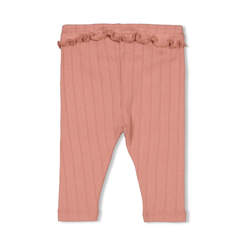 Feetje Legging Pointelle Rib - Woodland Bloom Achterzijde
