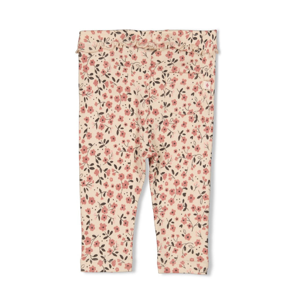 Feetje Legging Rib AOP - Woodland Bloom Achterzijde