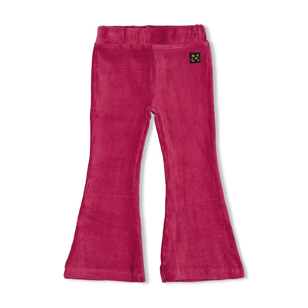 Jubel Flared Broek Velours Rib - Shine Bright Voorzijde