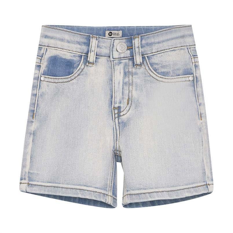 Daily7 Denim Shorts - Used Light Denim voorzijde