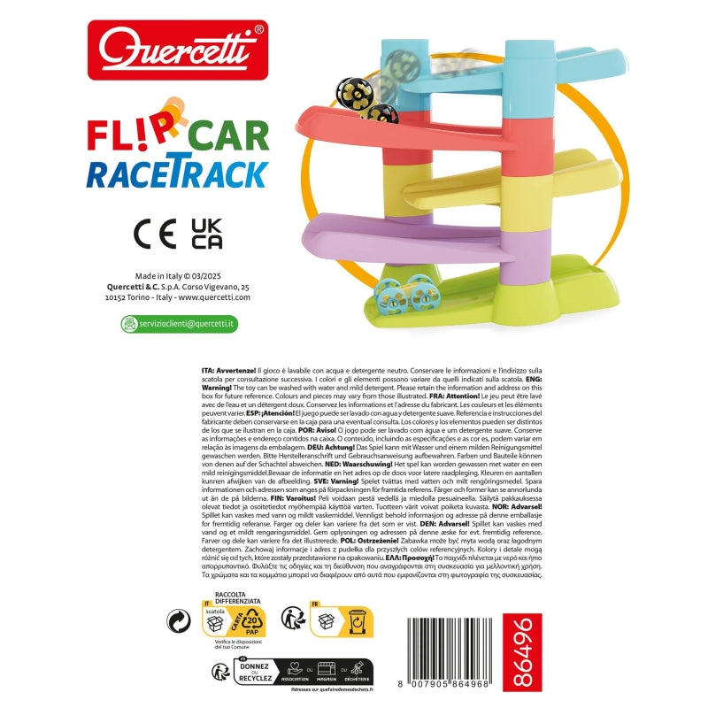 Play Eco Flip-car Racebaan Achterzijde verpakking