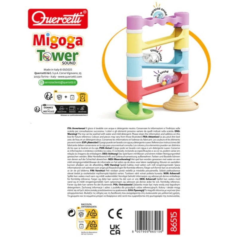 Play Eco Knikkerbaan Met Geluid Achterzijde verpakking