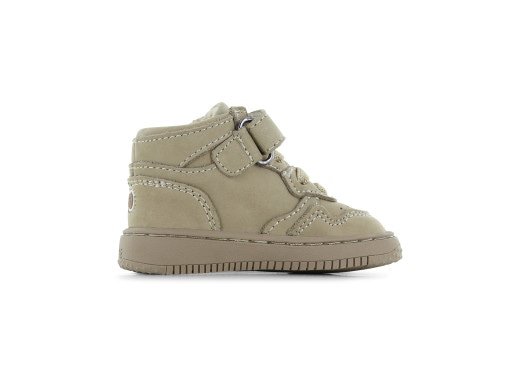 Shoesme Taupe Basket Sneakertje zijkant links