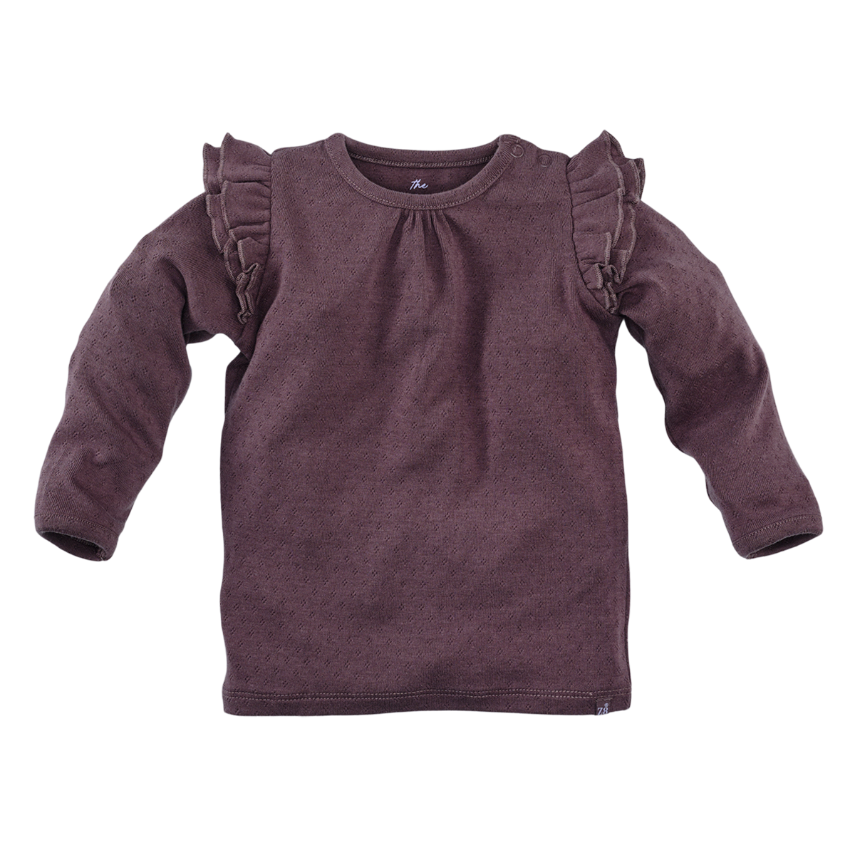 Z8 Neva Pointelle Longsleeve - Frosted Plum Voorzijde
