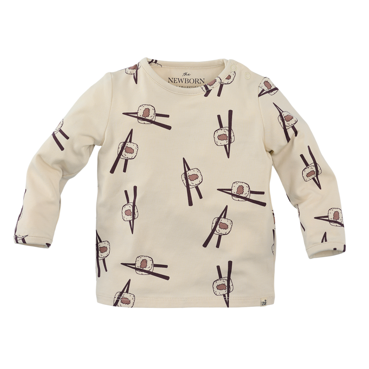 Z8 Quirijn Jersey Longsleeve - Vanilla Cream/AOP Voorzijde