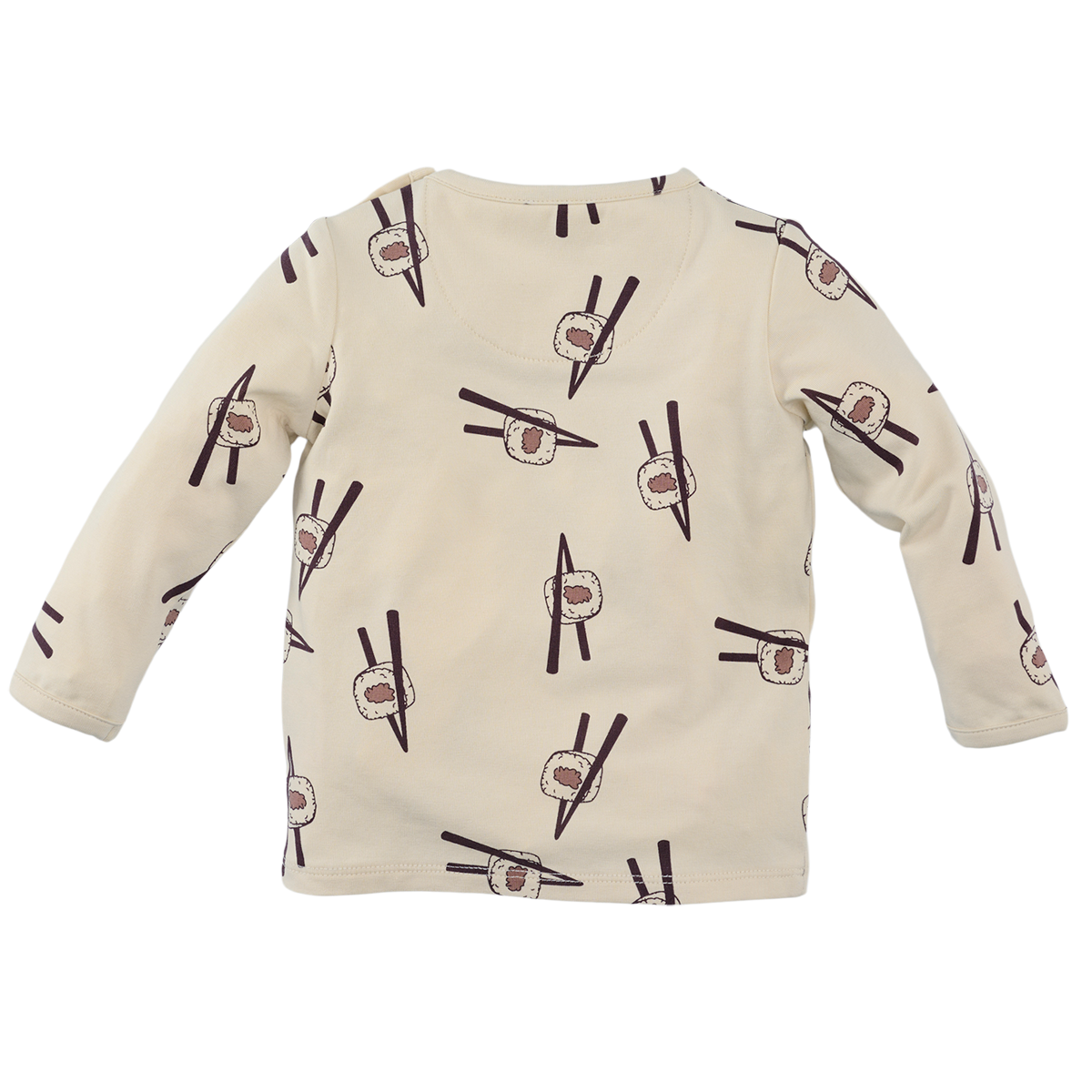 Z8 Quirijn Jersey Longsleeve - Vanilla Cream/AOP Achterzijde