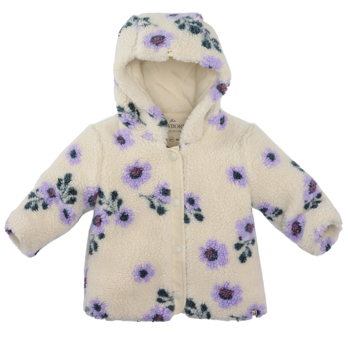 Z8 Nayla Teddy Jacket - Vanilla Cream/ AOP Voorzijde