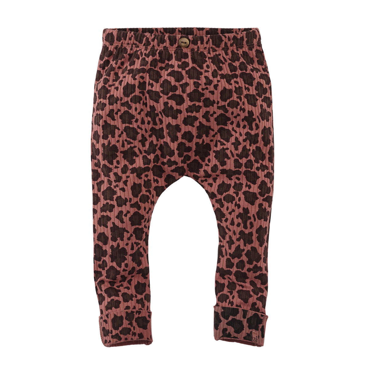 Z8 Joan Tricot Rib Leggings - Amber Brown/AOP Voorzijde