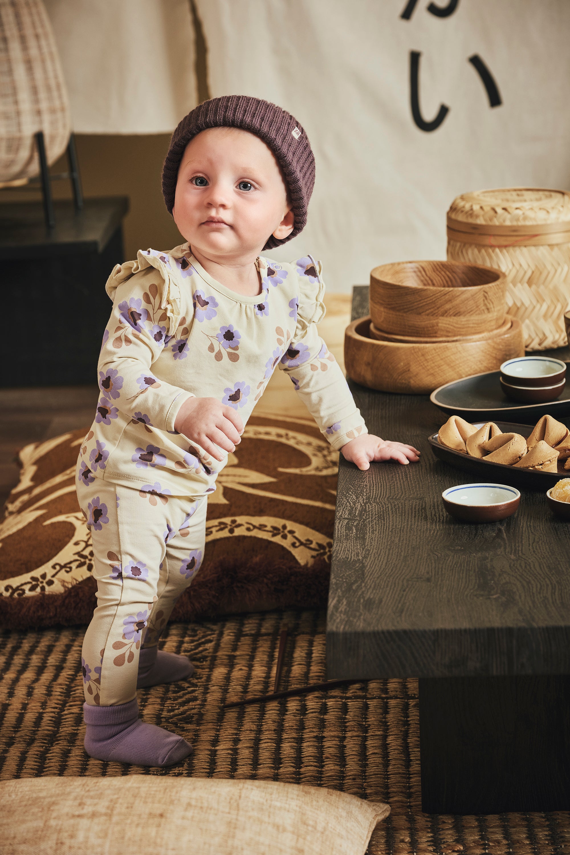 Z8 Elizan Jersey Longsleeve - Vanilla Cream/AOP Sfeerfoto