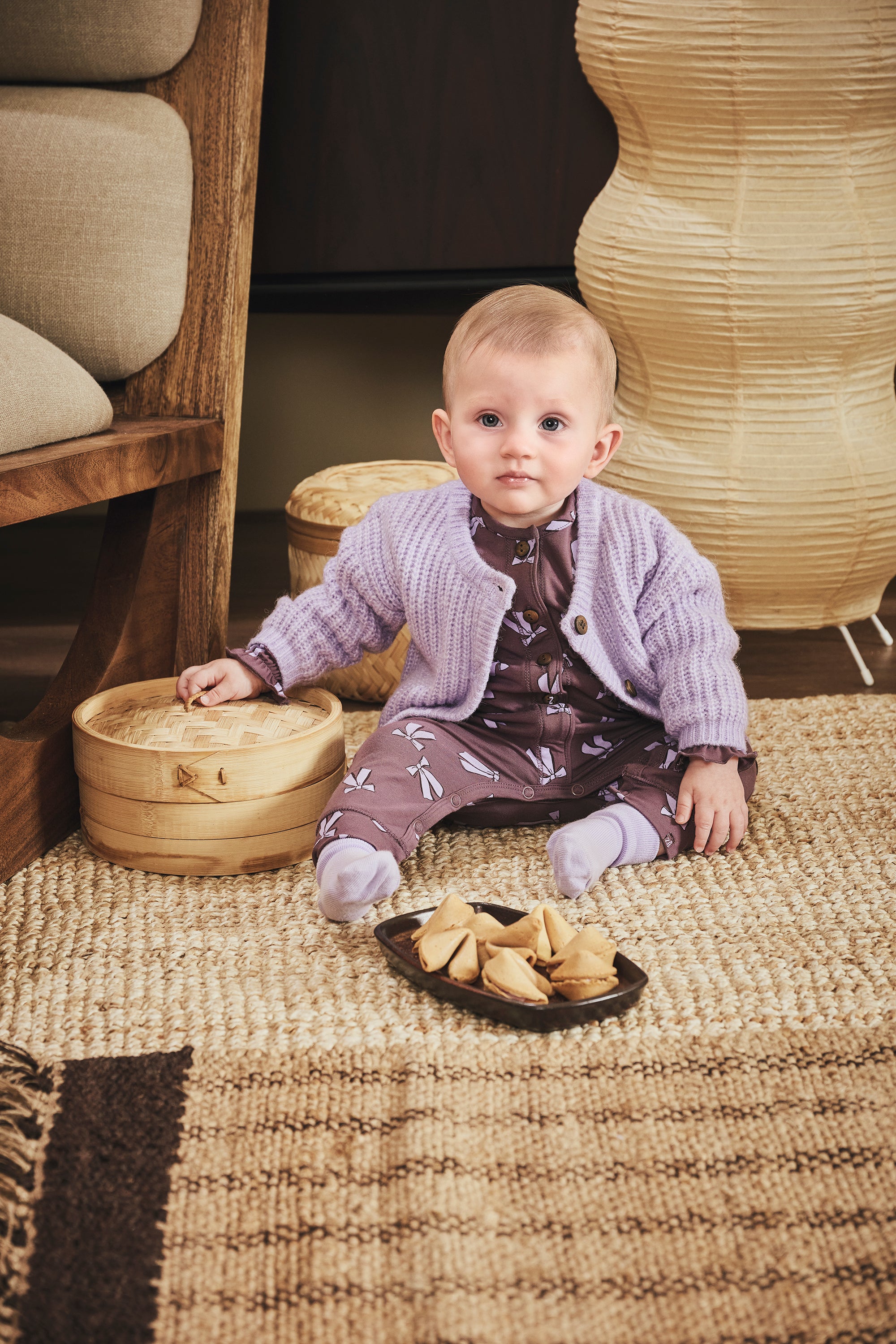 Z8 Fardau Jersey Jumpsuit - Frosted Plum/AOP Sfeerfoto