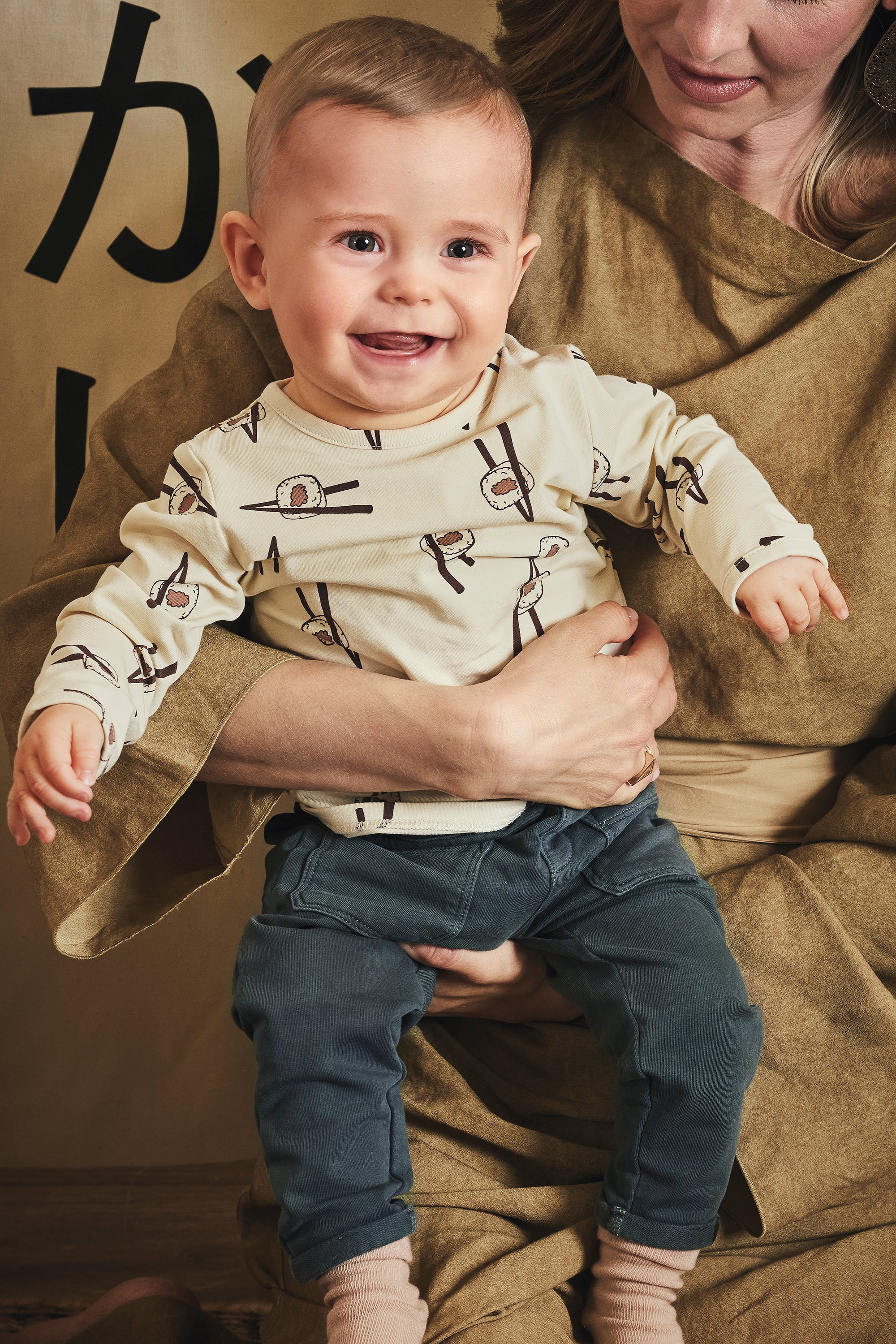 Z8 Quirijn Jersey Longsleeve - Vanilla Cream/AOP Sfeerfoto