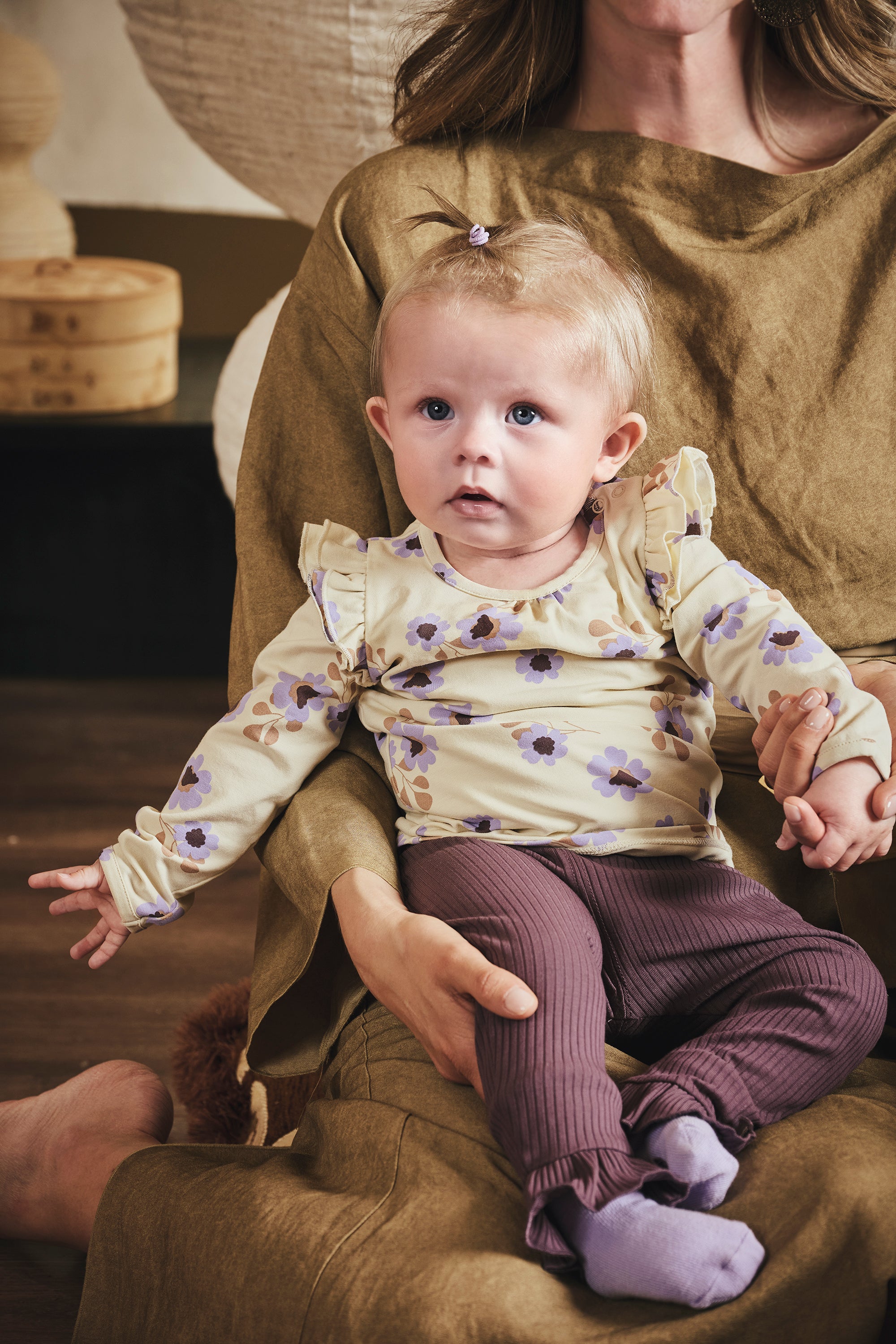 Z8 Elizan Jersey Longsleeve - Vanilla Cream/AOP Sfeerfoto