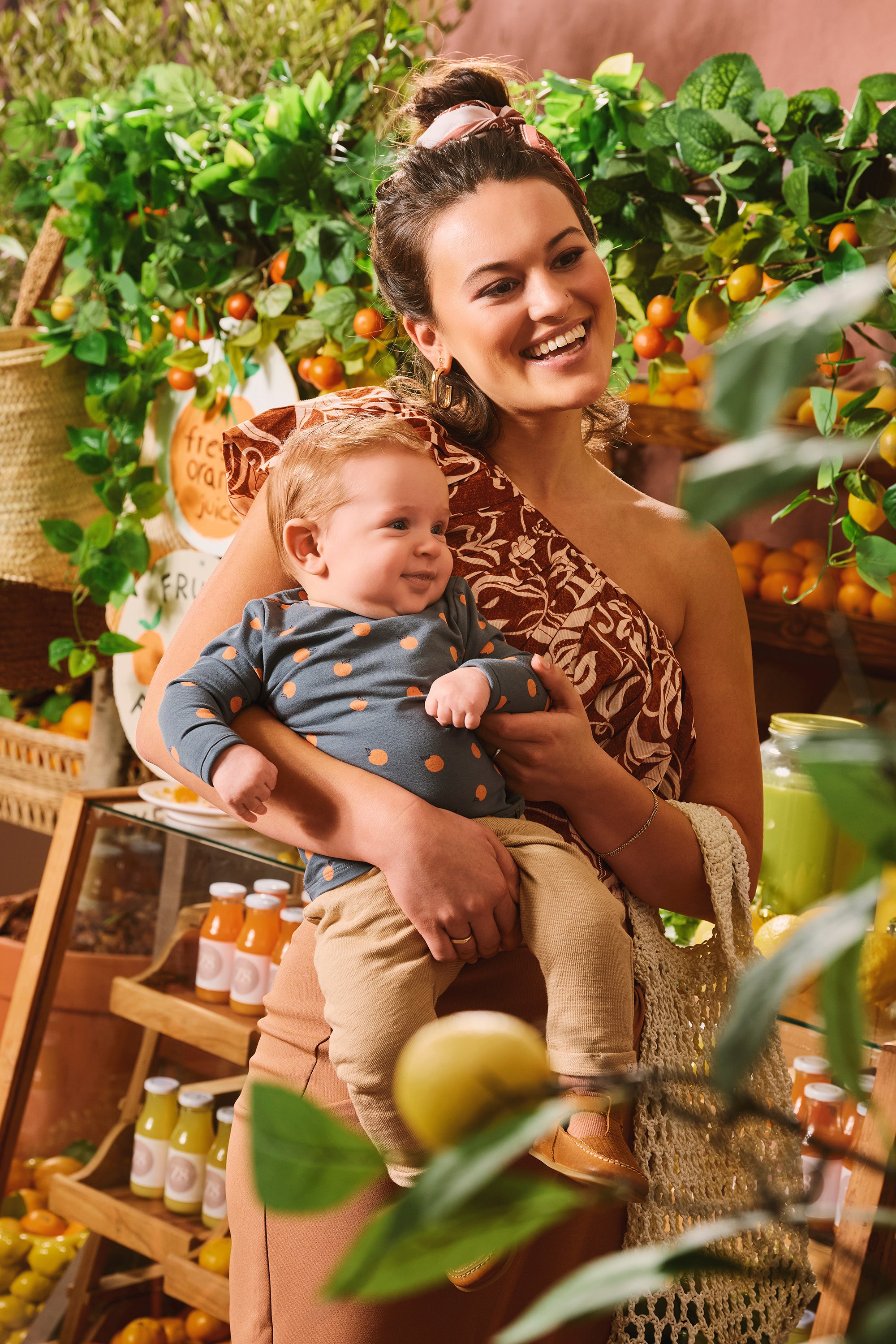 Moeder en kind Z8 Marciano Jersey Longsleeve - Calamari