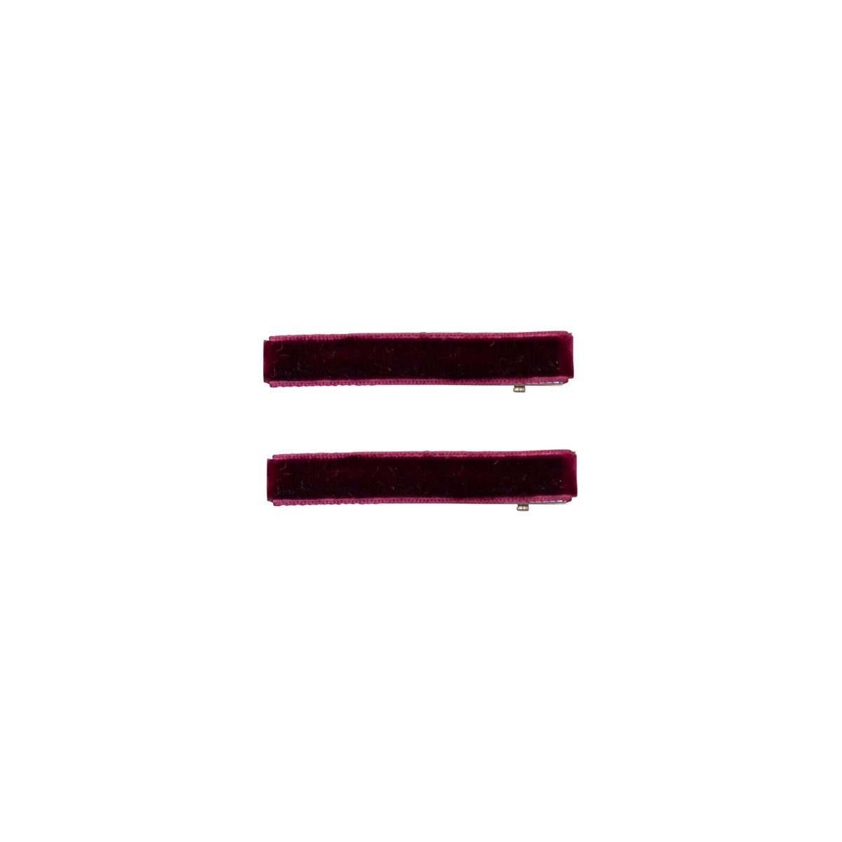 Global Affairs Fluwelen Haar Clips Bordeaux