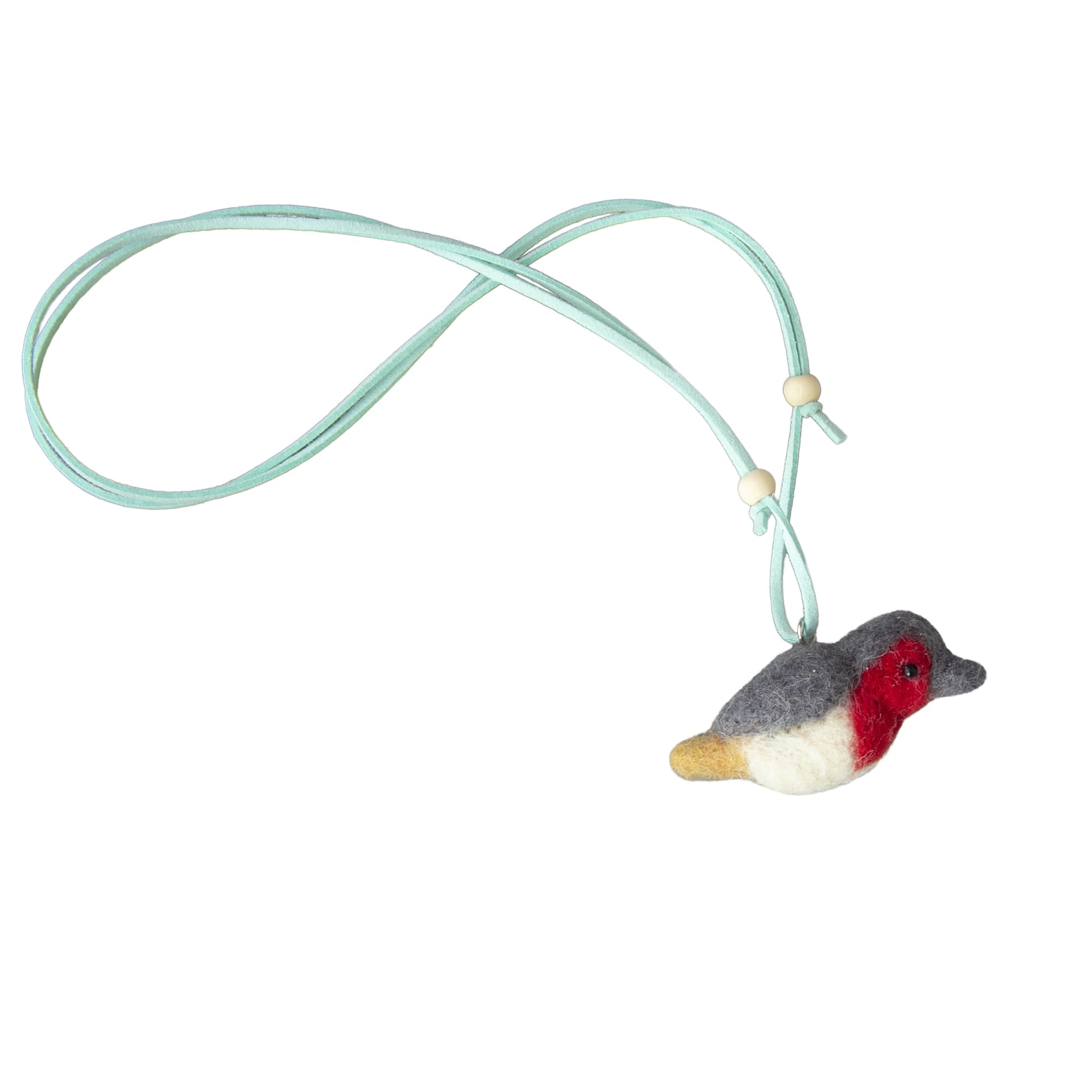 Global Affairs Ketting Roodborstje Vilt detail