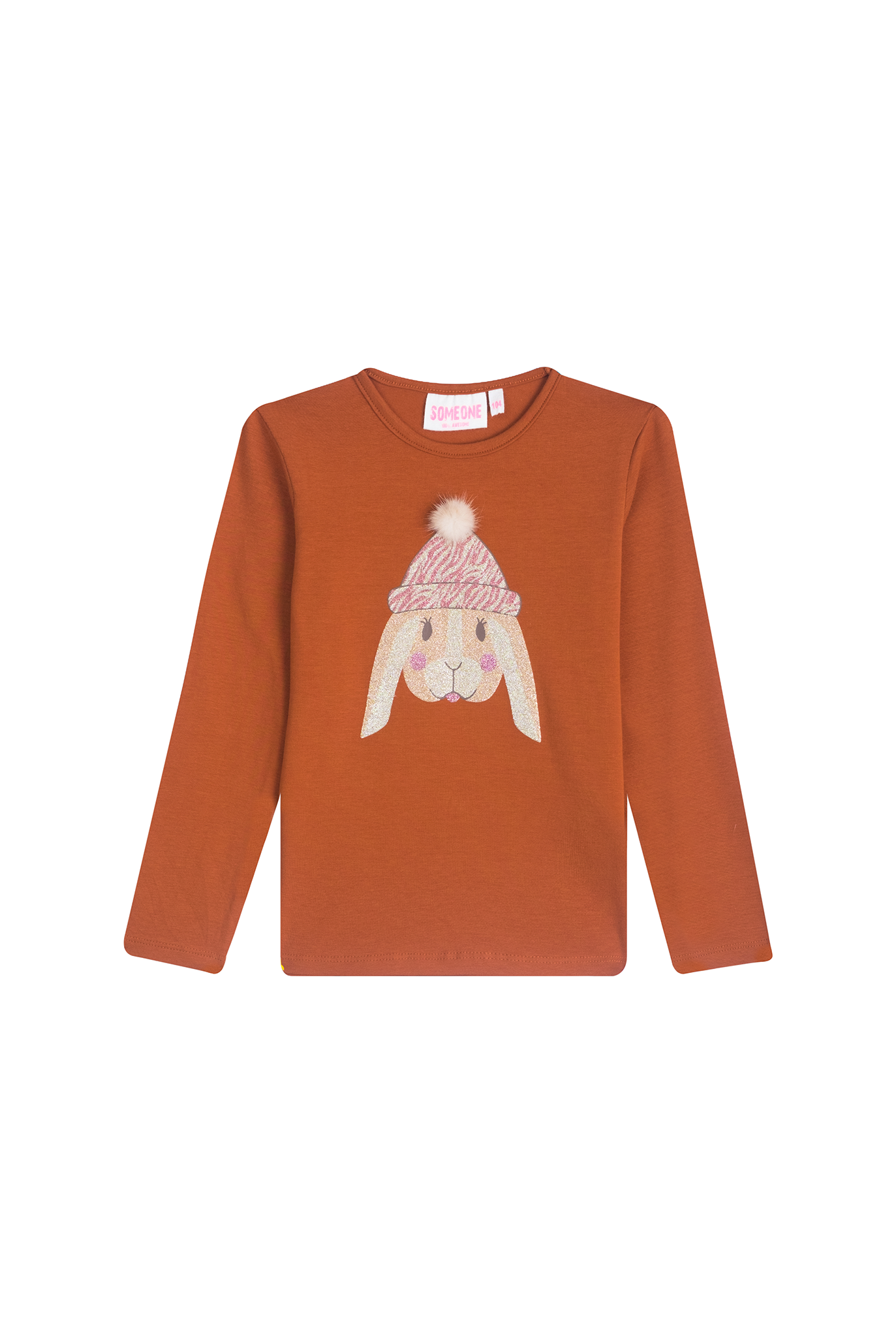 Someone Sweater AIDA-SG-03-D - Cognac voorzijde