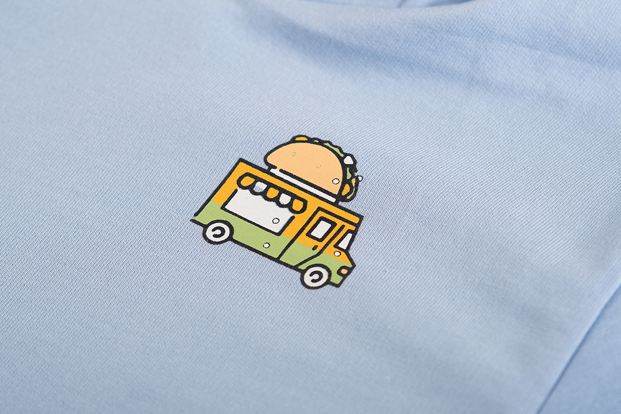 Someone Hoodie Comida-SB-16-C detail foodtruck