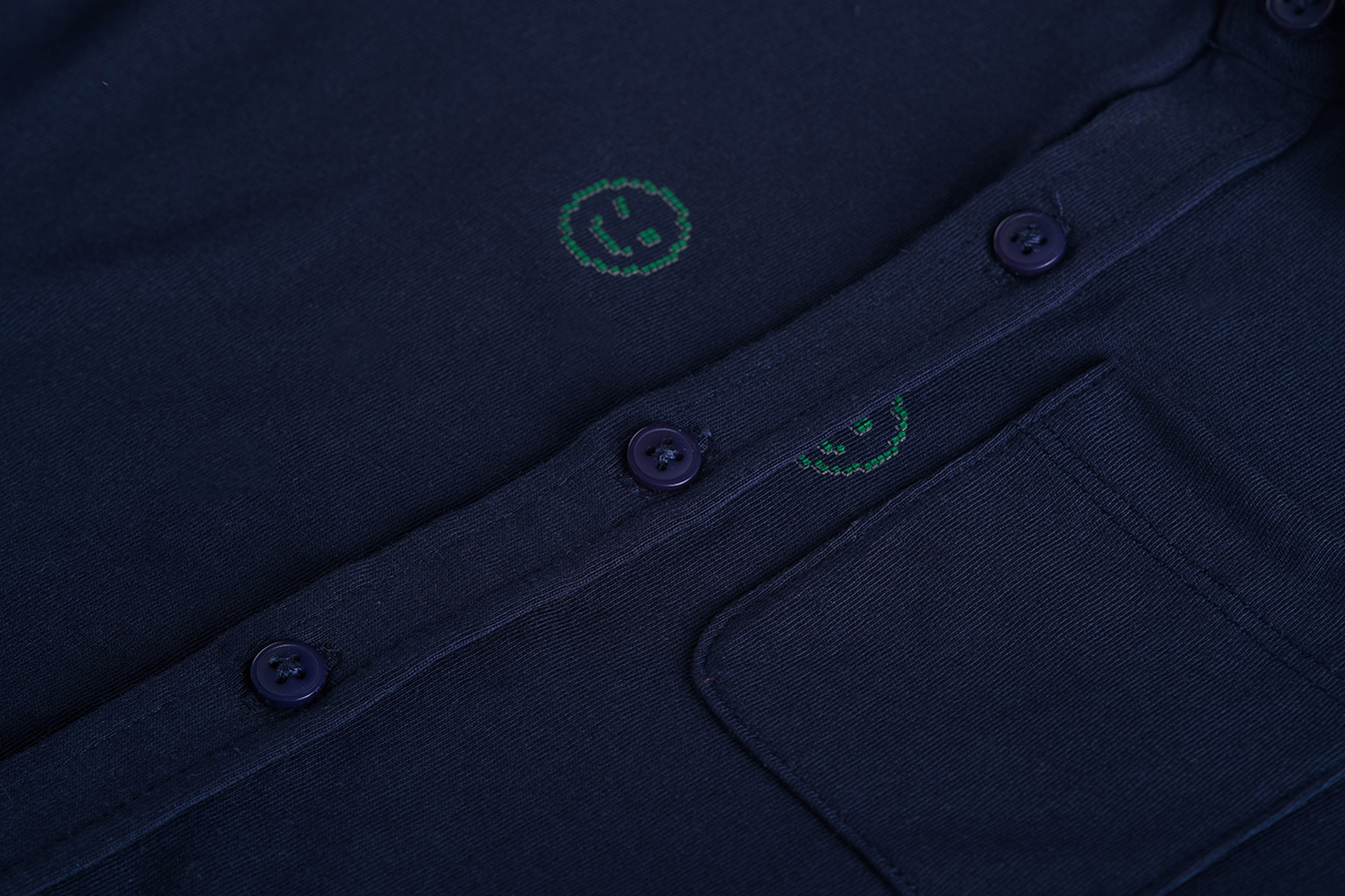 Someone Blouse GAMEOVER-SB-22-C- Navy detail