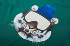 "Stof- en zoomdetail Someone ELLIOT-SB-03-G – katoenen trui groen"