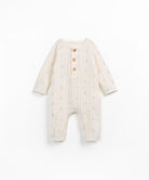 Play Up Printed Ajour Jumpsuit - Grés voorzijde