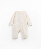 Play Up Printed Ajour Jumpsuit - Grés achterzijde