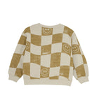 DAILY7 Oversized Sweater Alloverprint - Sandshell  Achterzijde
