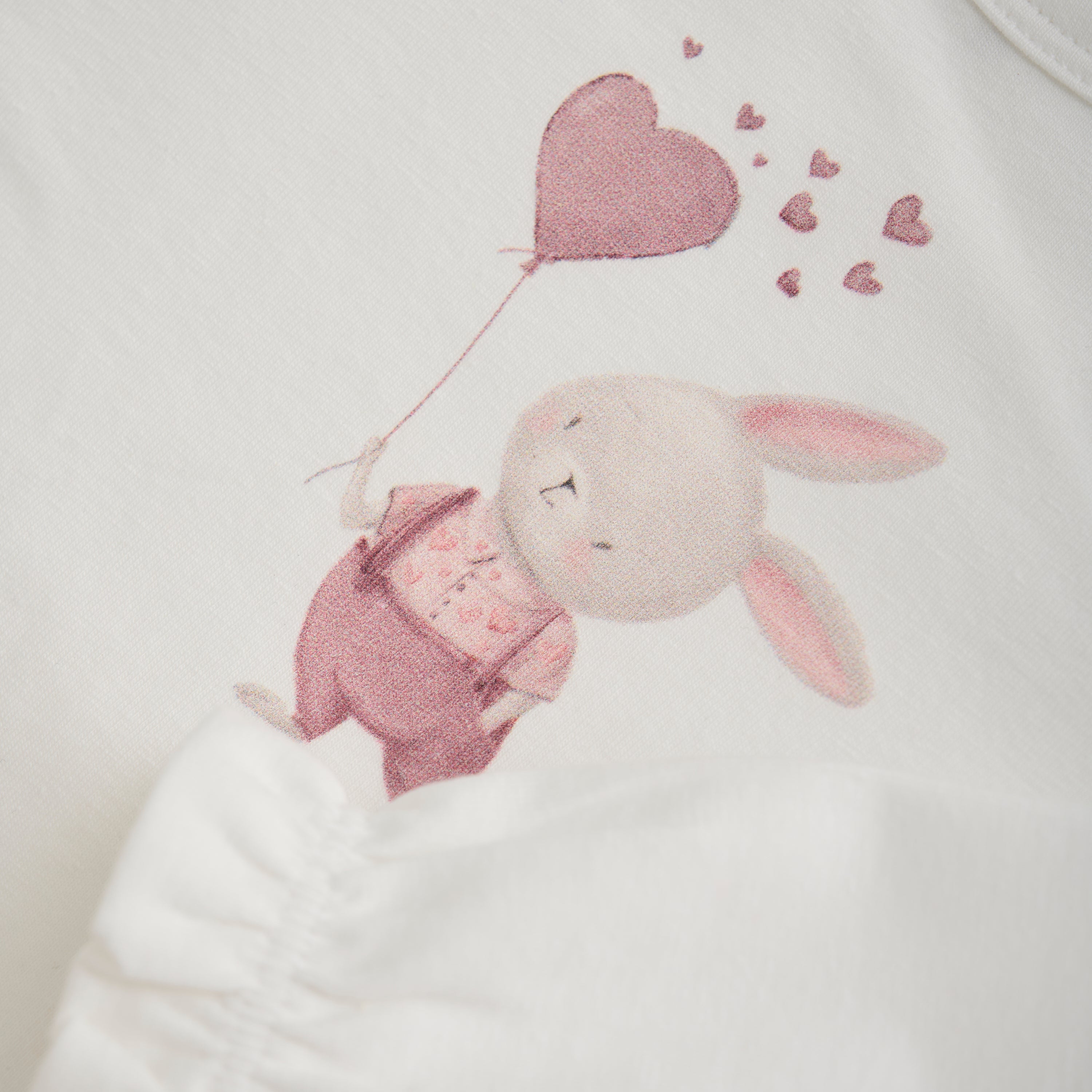 En Fant T-Shirt Longsleeve - Egret Detailfoto