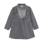 En Fant Dress Denim  - Light Grey Denim Voorzijde