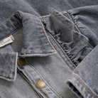 En Fant Dress Denim  - Light Grey Denim Detailfoto