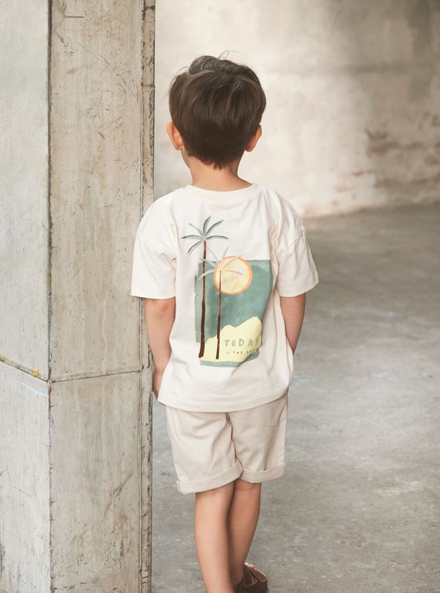 En Fant T-Shirt SS - Egret | Jongens sfeer foto