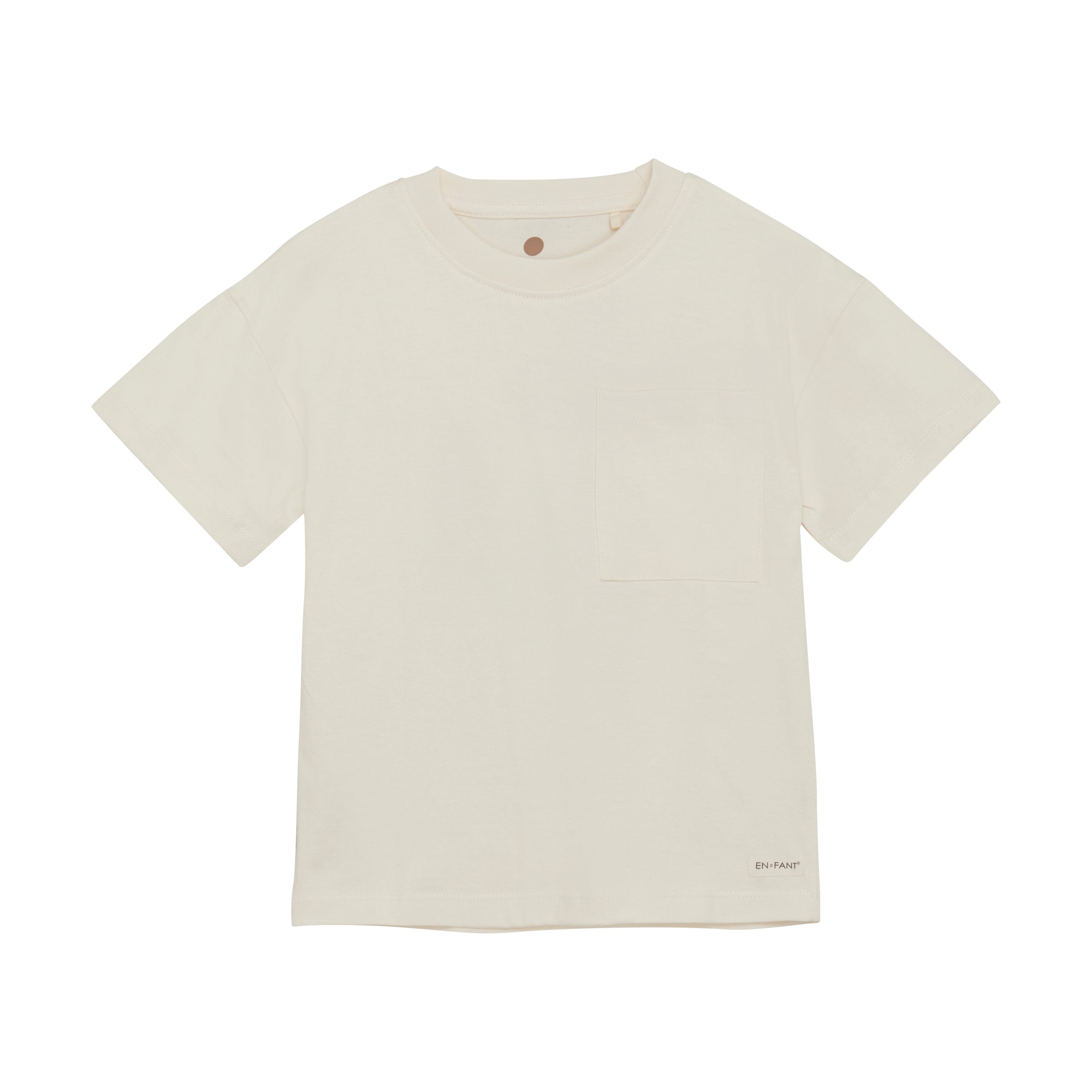 En Fant T-Shirt SS - Egret | Jongens voorzijde