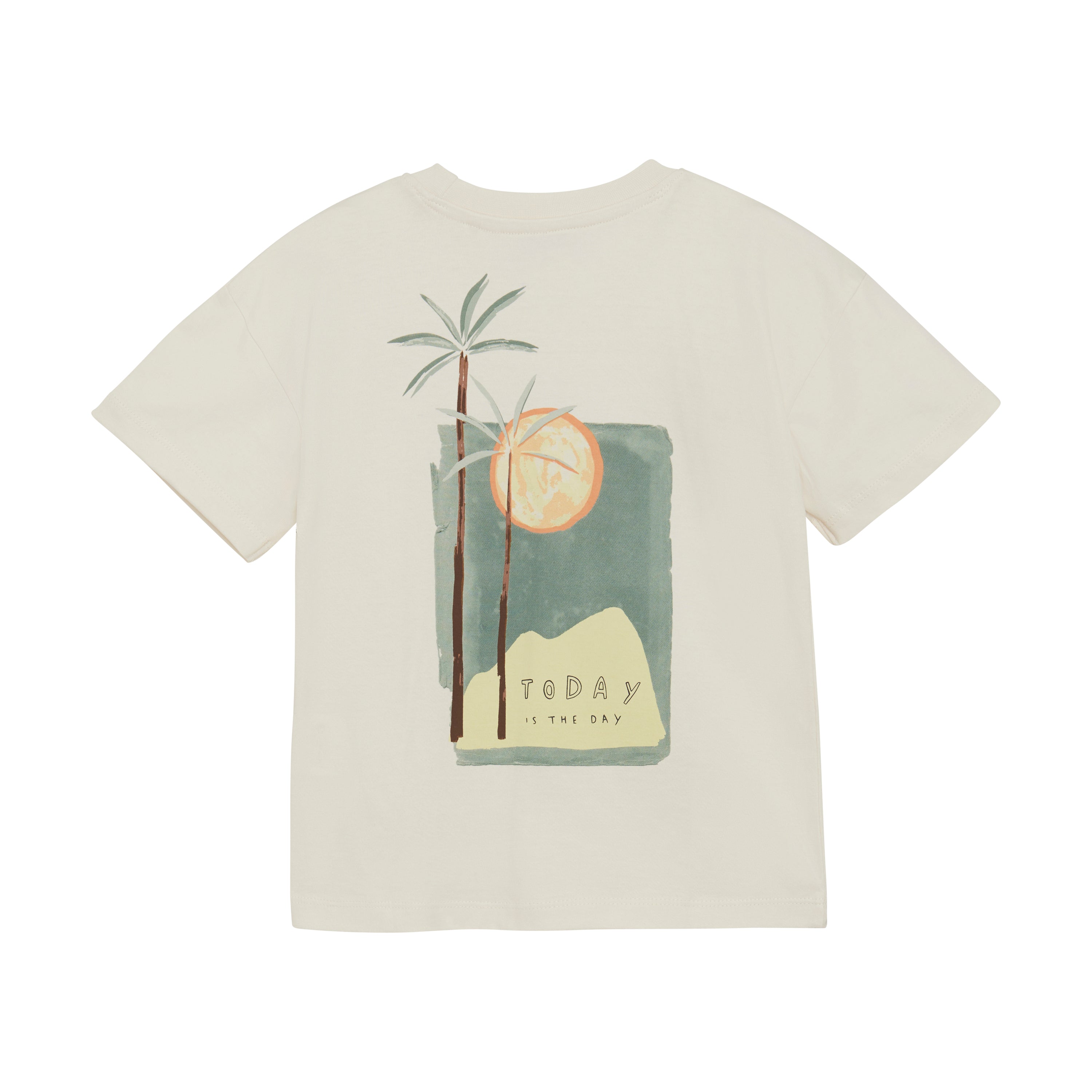 En Fant T-Shirt SS - Egret | Jongens achterzijde