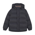 En Fant Jacket Quilt Solid Seamless Channels - Ebony Voorzijde