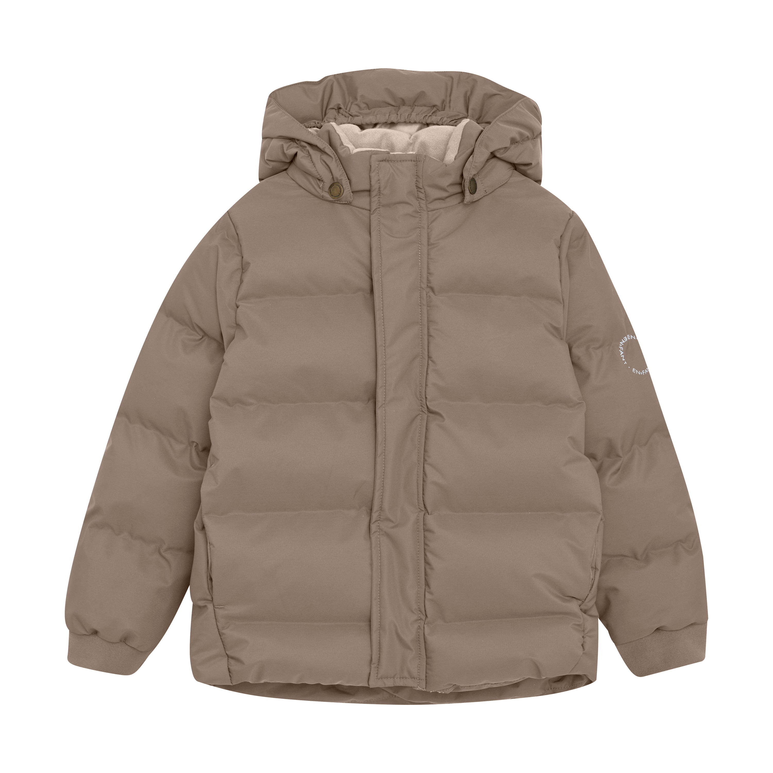 En Fant Jacket Quilt Solid Seamless Channels - Fungi Voorzijde