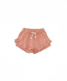 Play Up Linen Shorts - Coral voorzijde