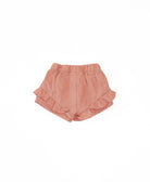 Play Up Linen Shorts - Coral achterzijde