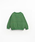 Play Up Printed Fleece Sweater - Botanical achterzijde