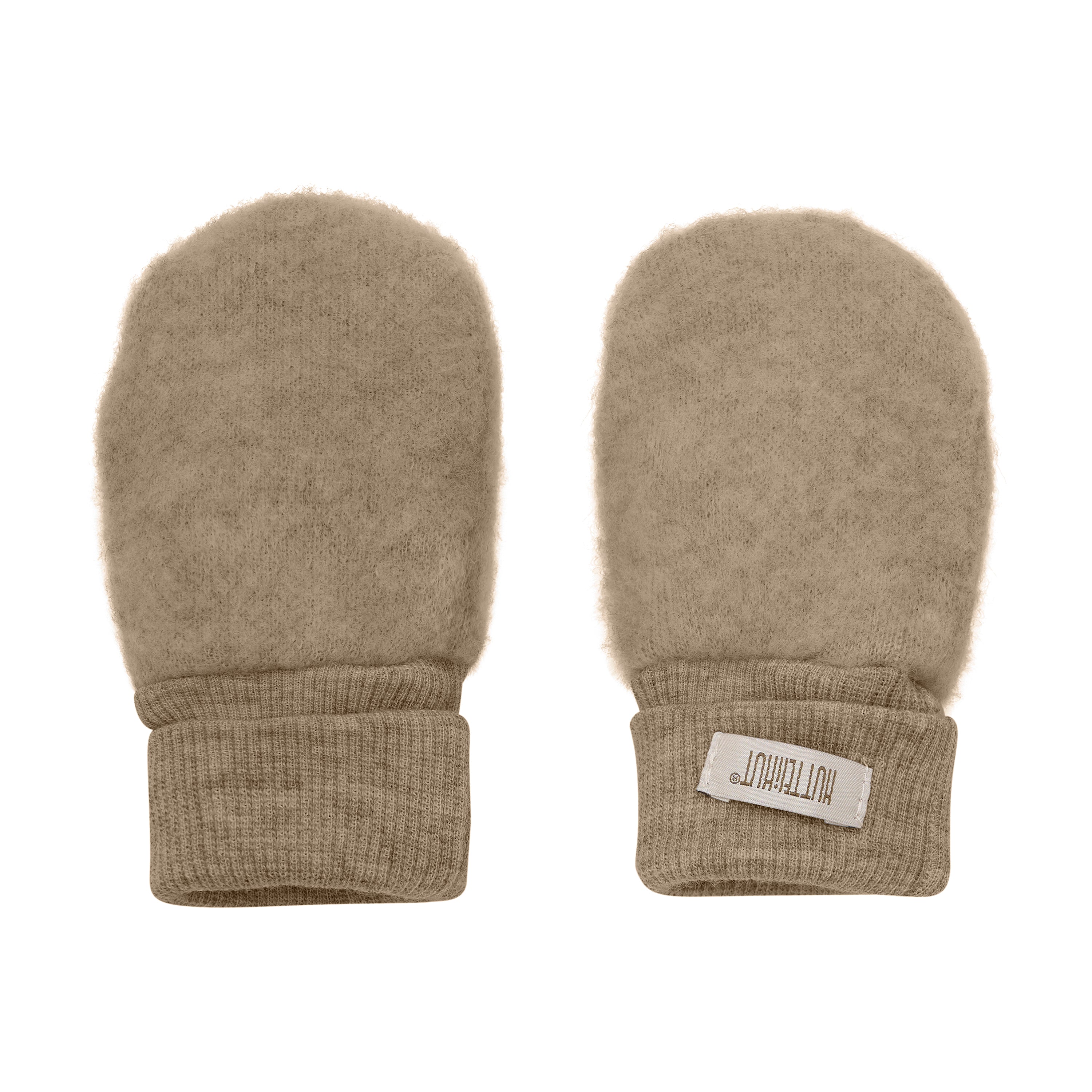 Huttelihut Mittens Wool Fleece  2-layer - Savannah Melange Voorzijde