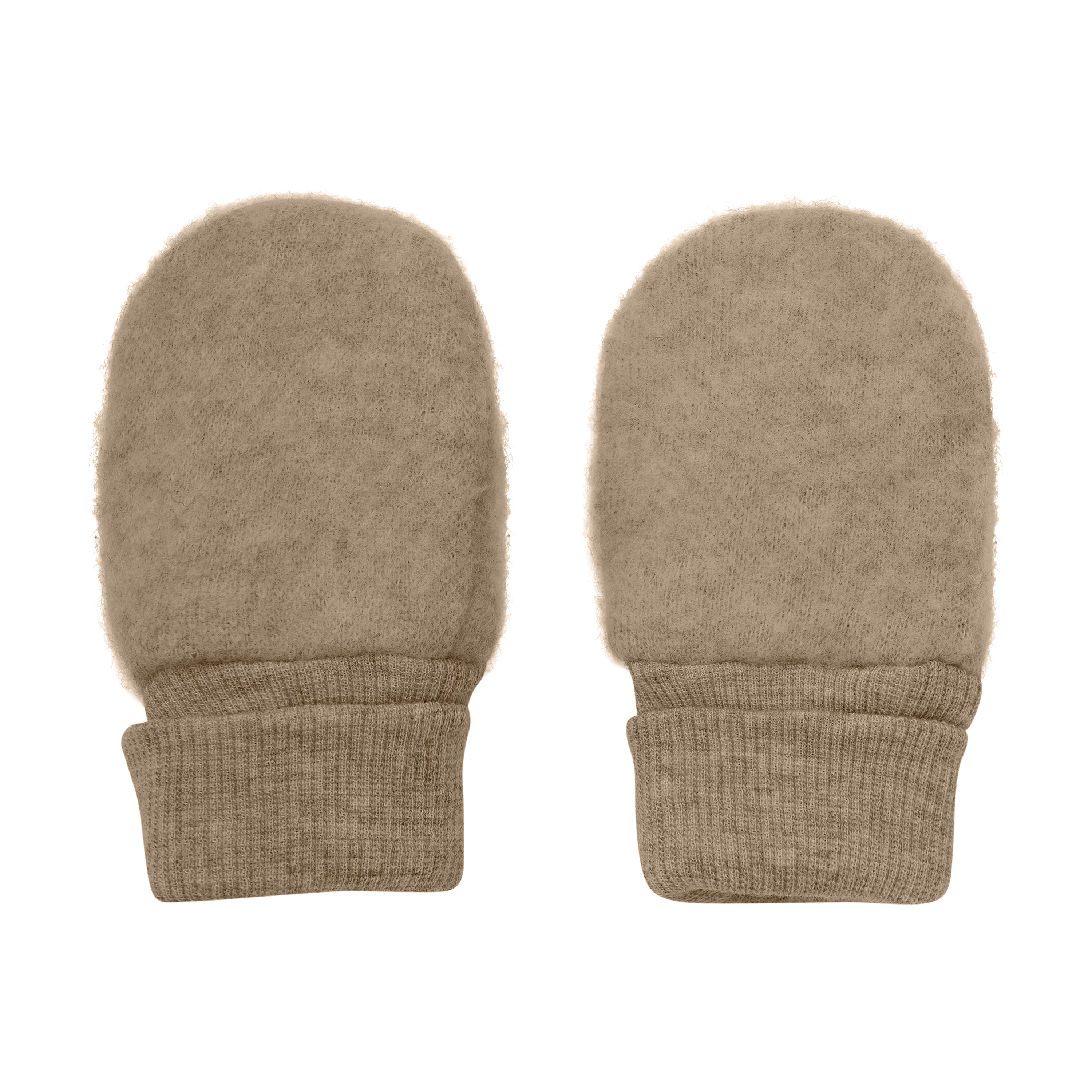 Huttelihut Mittens Wool Fleece  2-layer - Savannah Melange Achterzijde
