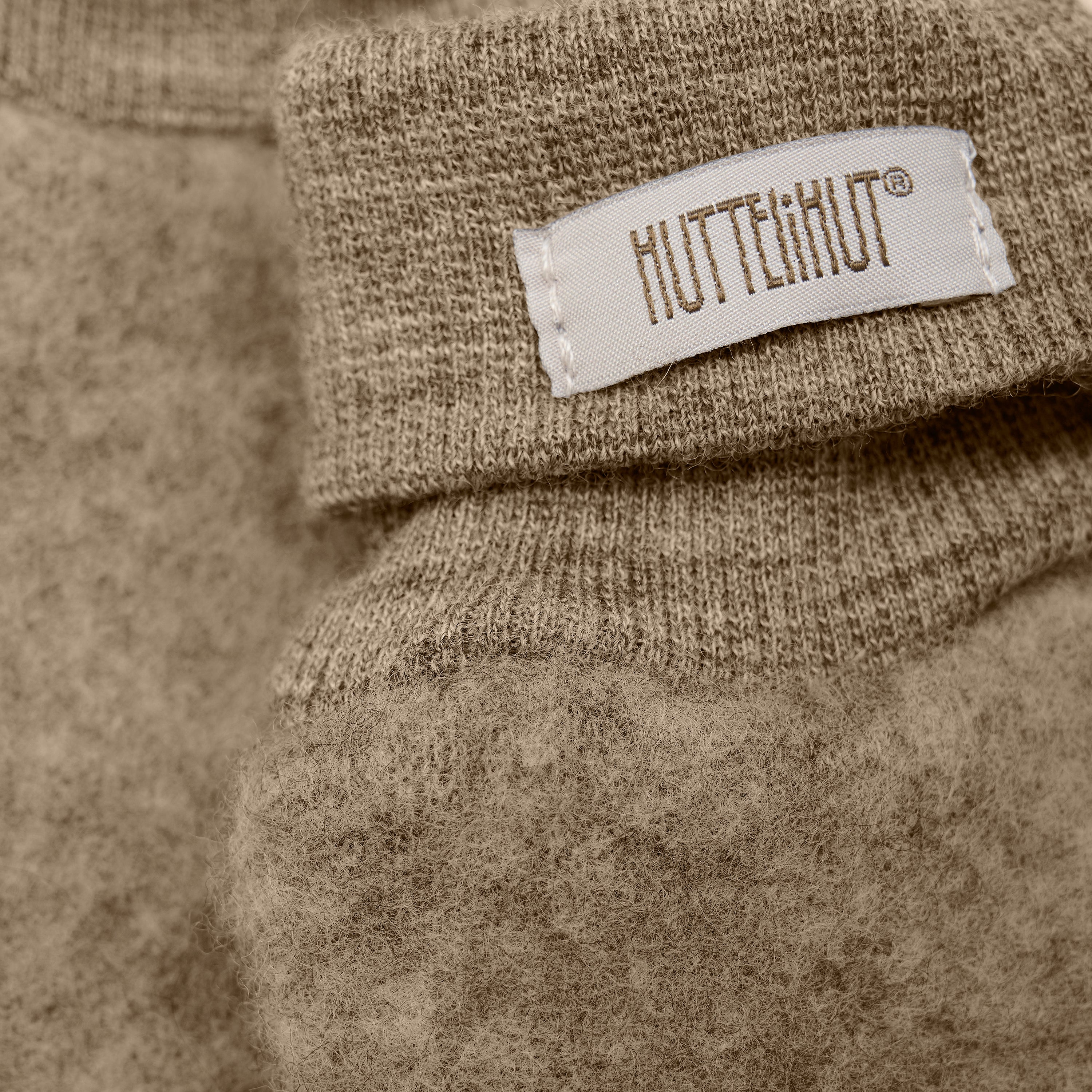 Huttelihut Mittens Wool Fleece  2-layer - Savannah Melange Detailfoto