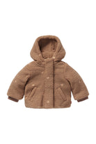 Noppies Girls Jacket Montgomery - Brown voorzijde dicht