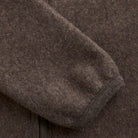 Huttelihut Jacket Wool Fleece - Brown Melange Detailfoto