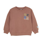 DAILY7 Oversized Sweater Artwork - Burlwood voorzijde