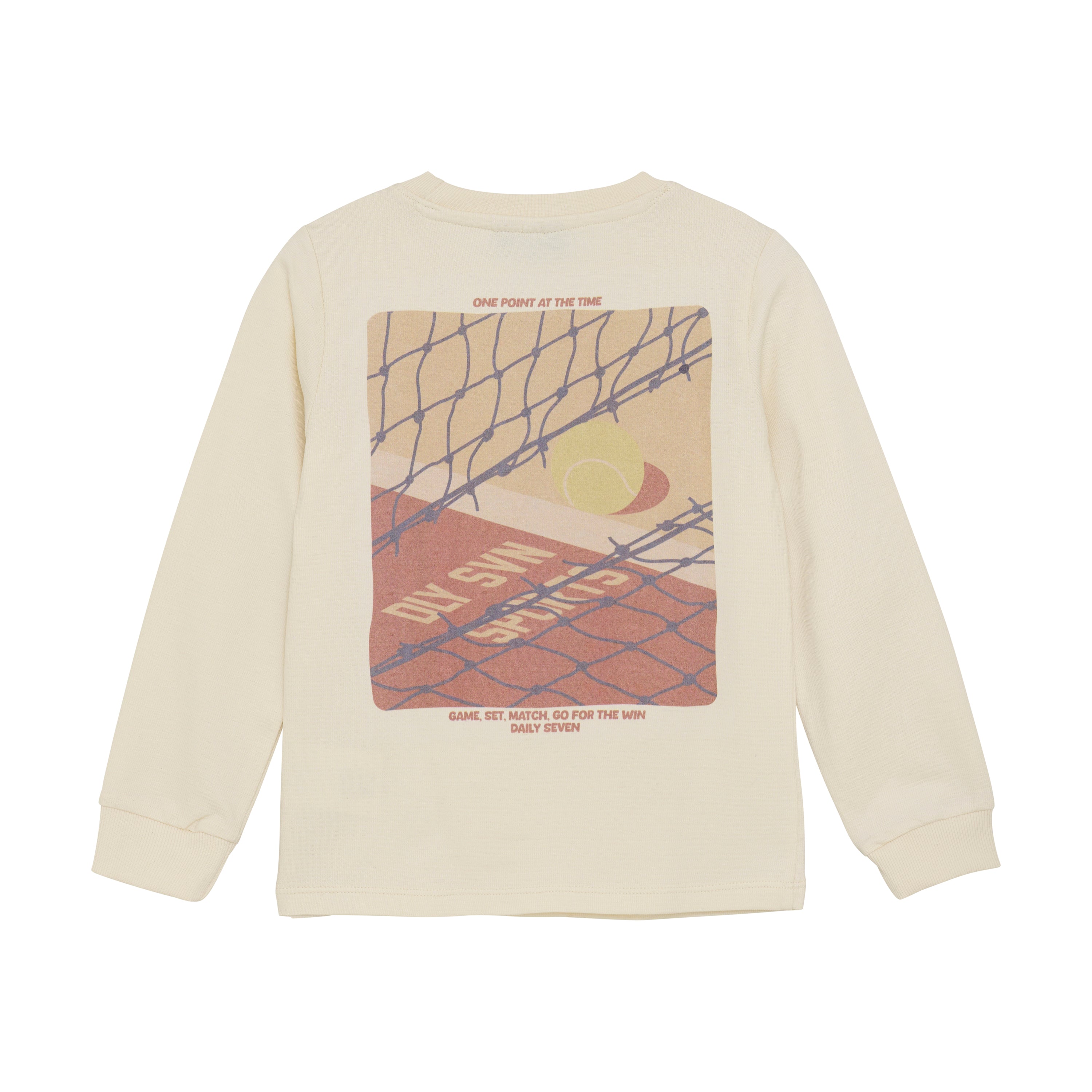 DAILY7 T-Shirt Longsleeve Artwork - Off White achterzijde