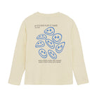 DAILY7 T-Shirt Longsleeve Backprint - Off White achterzijde