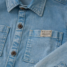 DAILY7 Denim Shirt Backprint - Denim detail
