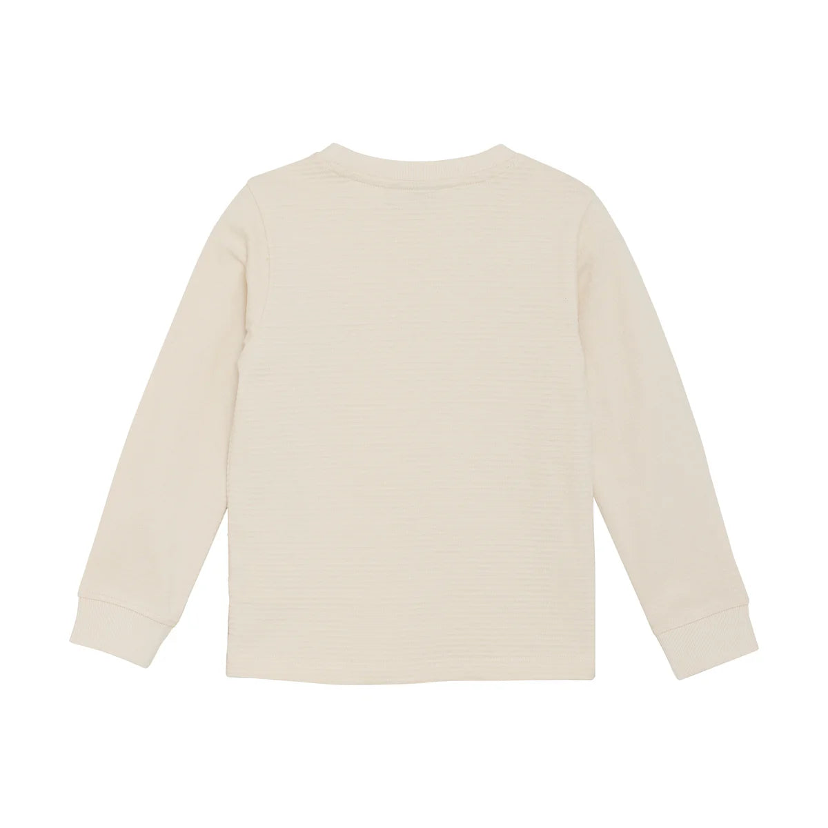 DAILY7 T-Shirt Longsleeve Chest Print - Sandshell  Achterzijde