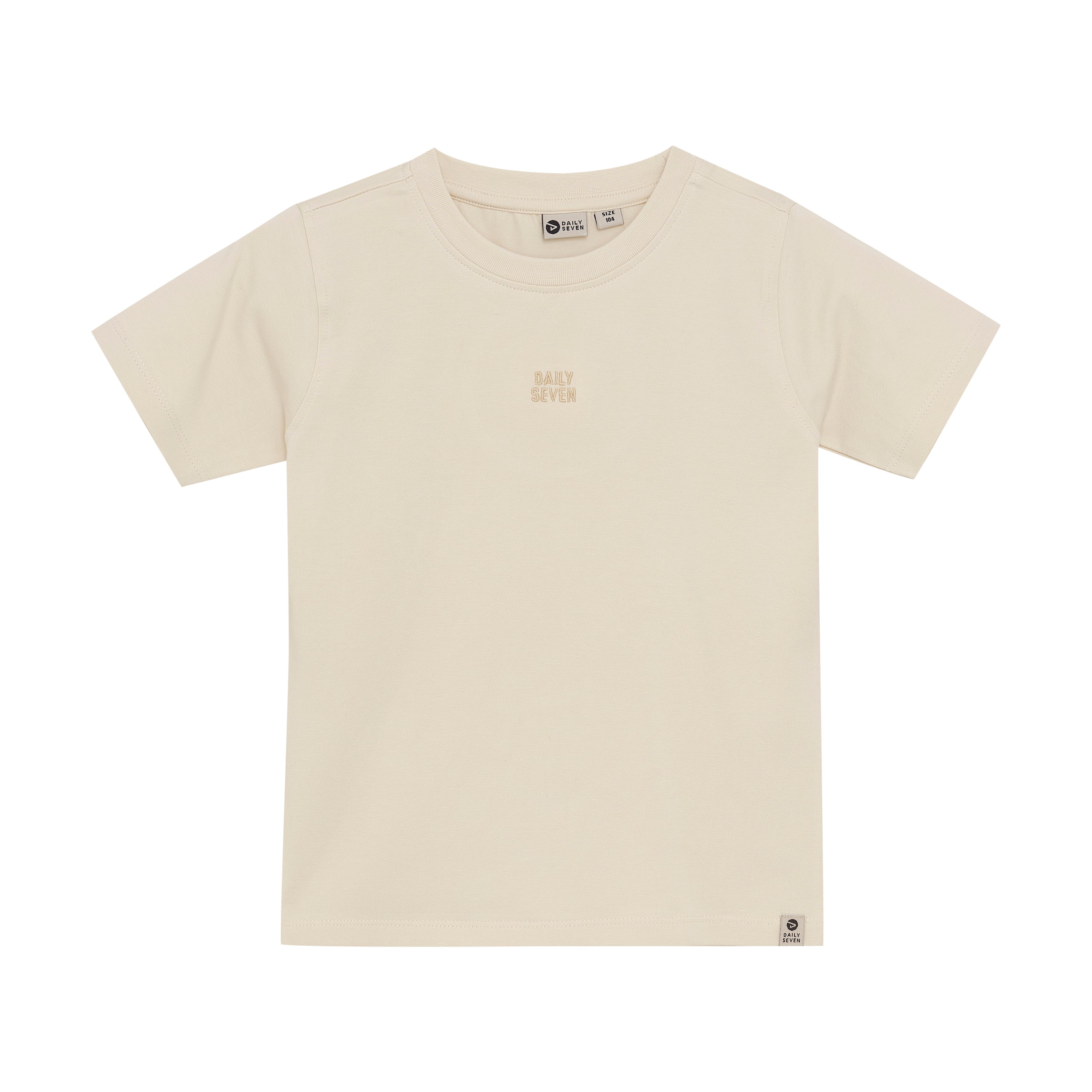 DAILY7 T-Shirt Basic - Sandshell voorzijde