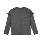 DAILY7 T-Shirt Longsleeve Ruffle - Phantom achterzijde